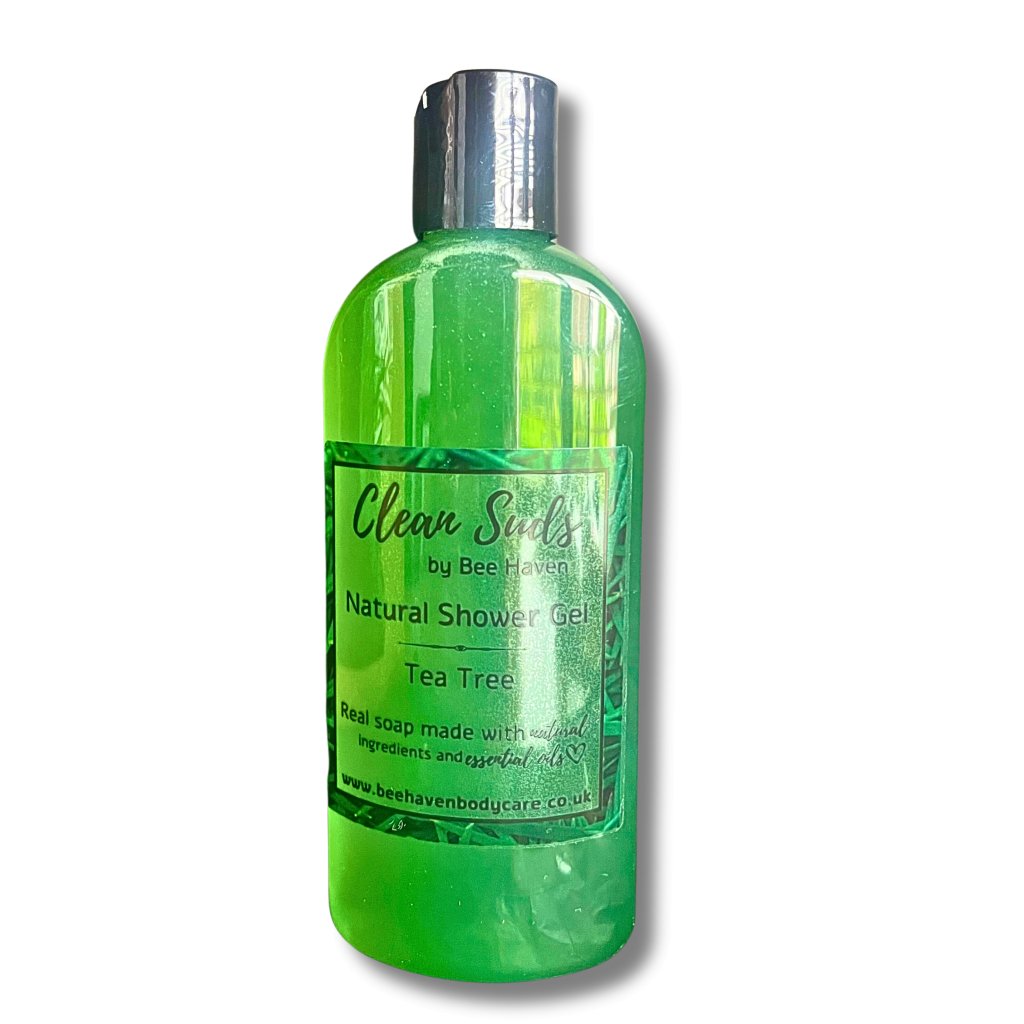 Tea Tree Natural Shower Gel Clean Suds Tea Tree Bee Haven Bodycare