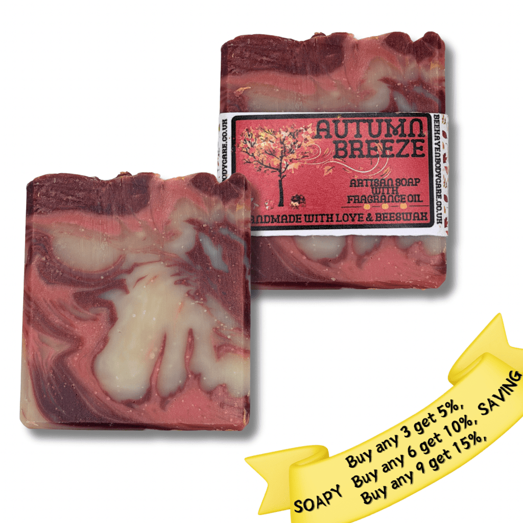 Autumn Breeze Soap - Wild Rhubarb & Cinnamon Soap - Bee Haven Bodycare