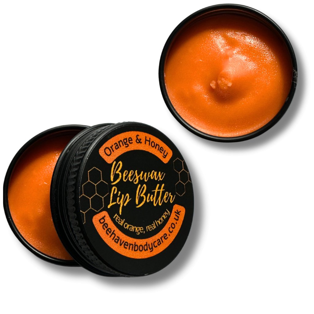 Bee Haven Lip Butter® with Orange & Honey (10g tin) - Bee Haven Bodycare & Gifts