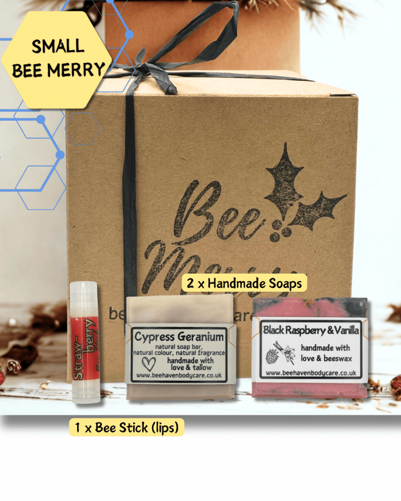 Bee Merry (3pcs) or (4pcs) Gift Box - Bee Haven Bodycare & Gifts