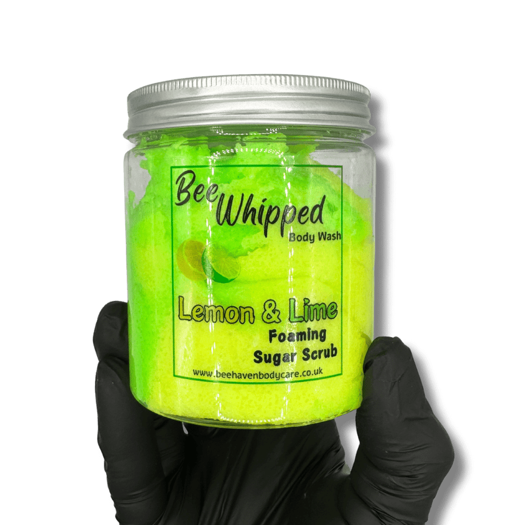 Bee Whipped Foaming Sugar Scrub - Lemon and Lime - Bee Haven Bodycare & Gifts