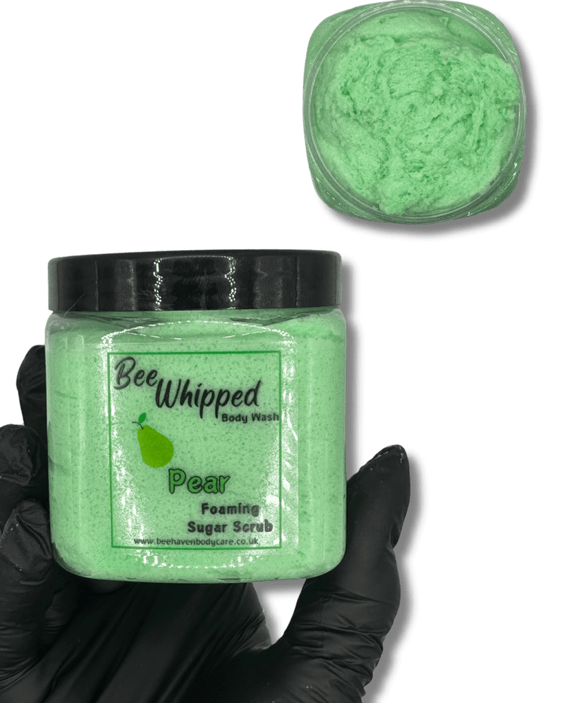 Bee Whipped Foaming Sugar Scrub - Pear - Bee Haven Bodycare & Gifts