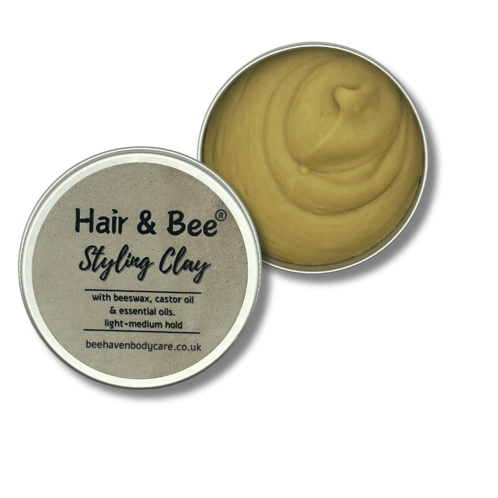 Beeswax Hair Styling Clay - Hair & Bee® Natural - Bee Haven Bodycare & Gifts