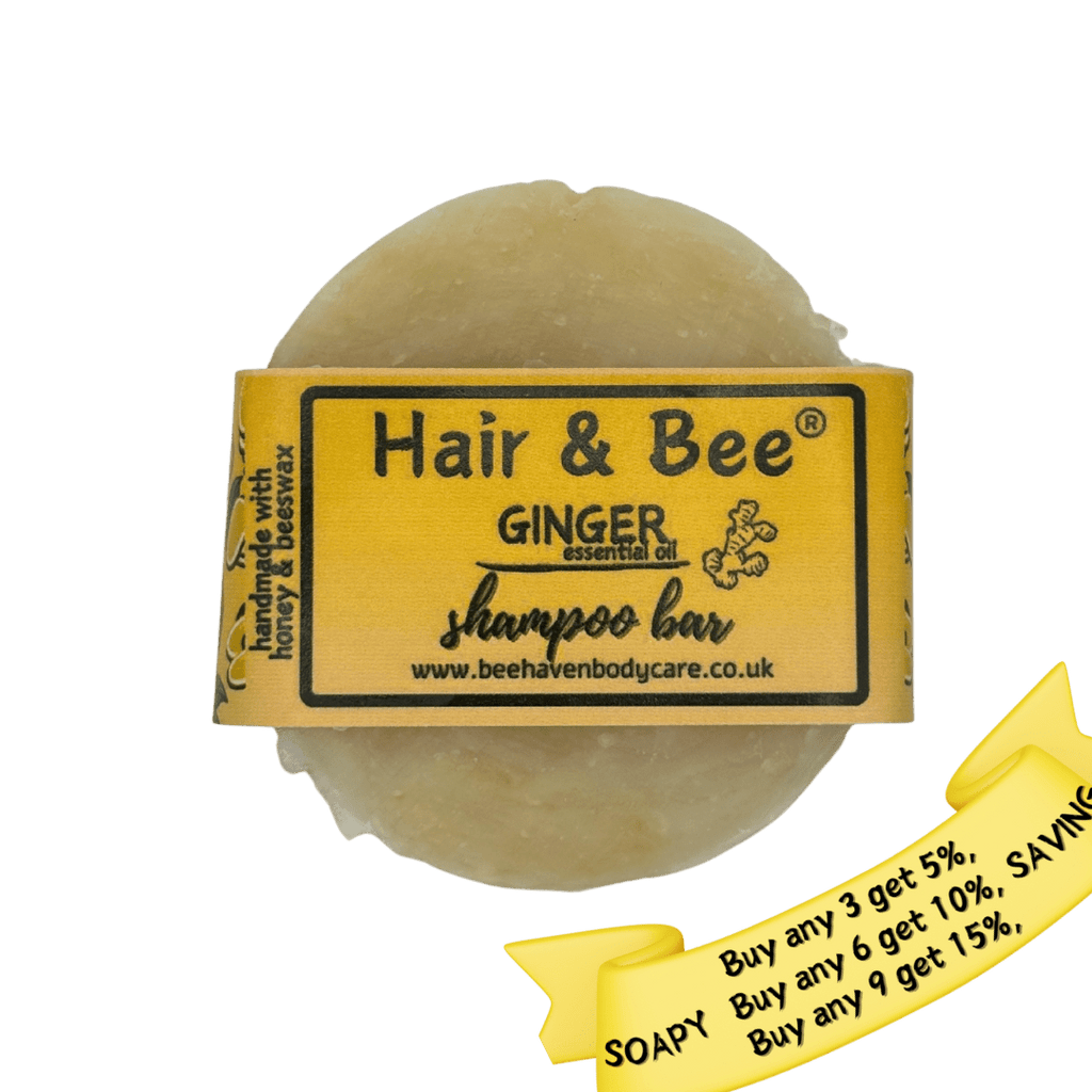 Beeswax & Honey Shampoo Bar - Hair & Bee® Ginger - Bee Haven Bodycare & Gifts
