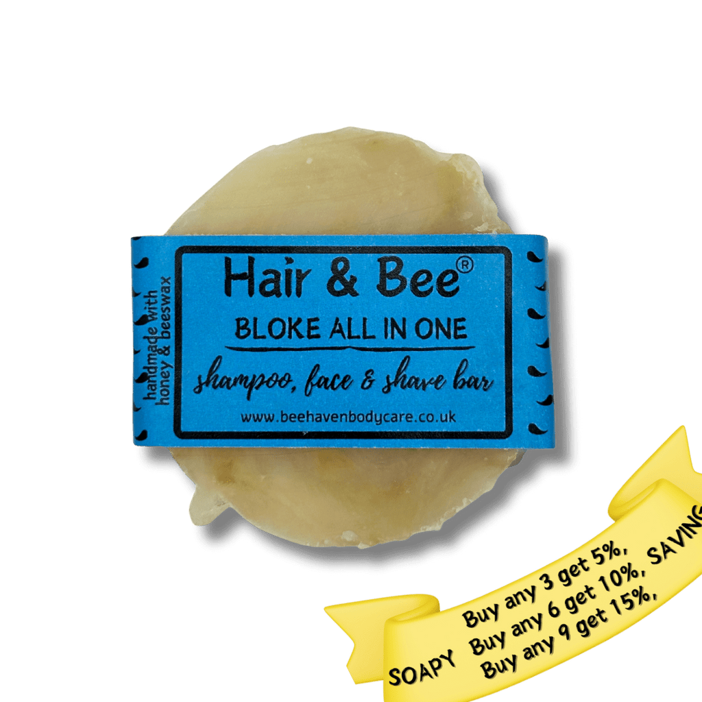 Bloke Hair, Face & Shave Soap - All in One Block - Bee Haven Bodycare & Gifts