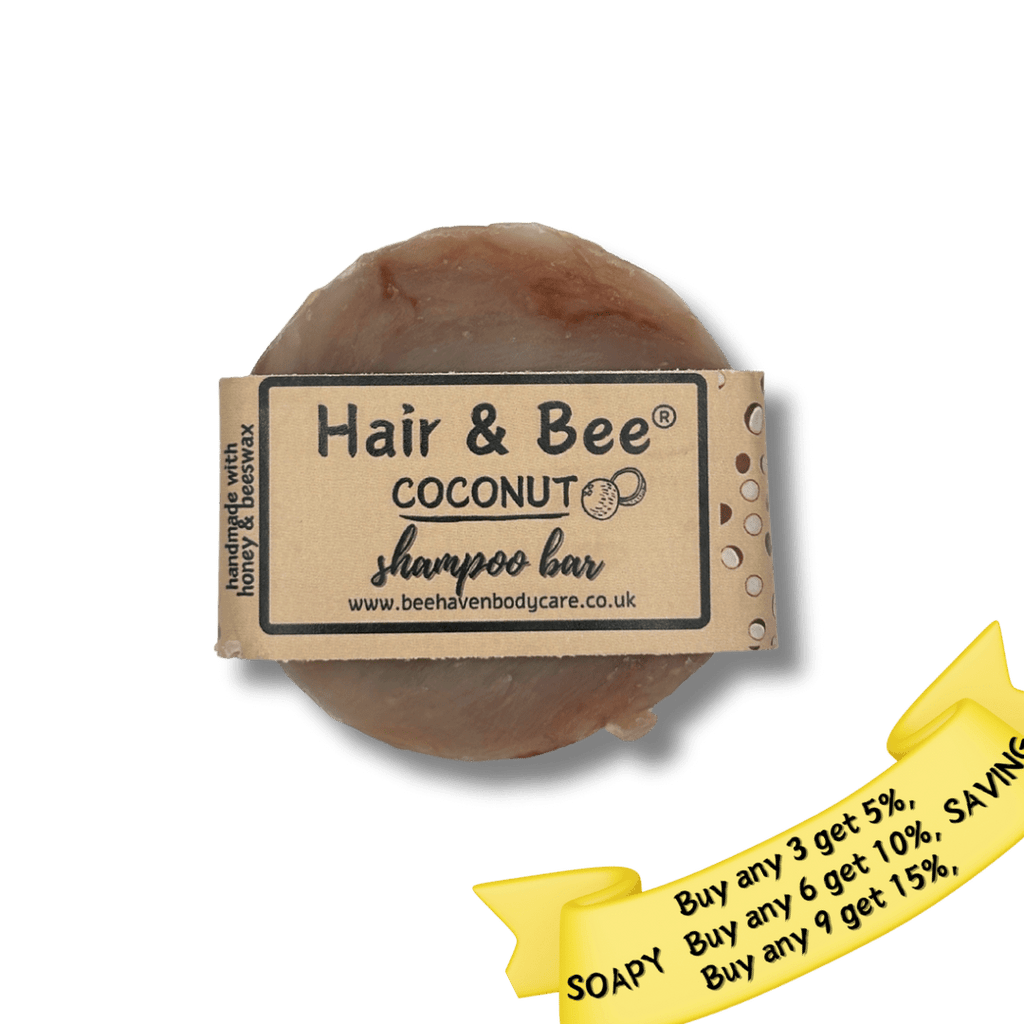 Coconut , Beeswax & Honey Shampoo Bar - Hair & Bee® - Bee Haven Bodycare & Gifts
