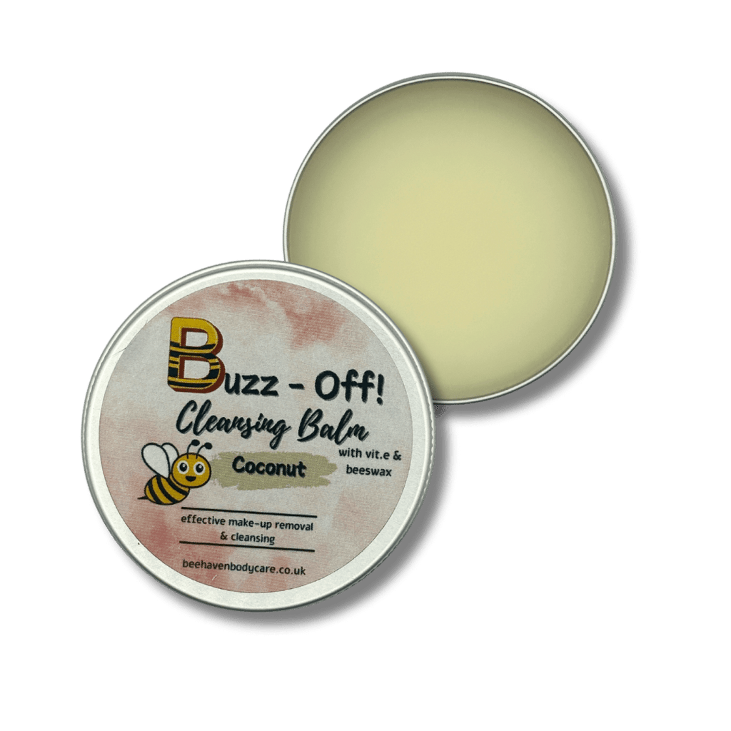 Coconut Cleansing Balm - Buzz Off! (Beeswax Makeup Remover) - Bee Haven Bodycare & Gifts