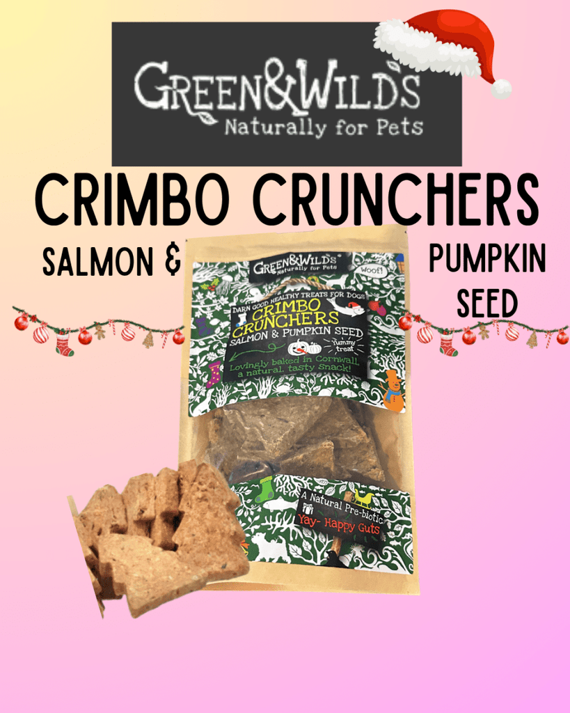 Crimbo Crunchers with Salmon & Pumpkin, 150g - Green & Wilds - Bee Haven Bodycare & Gifts