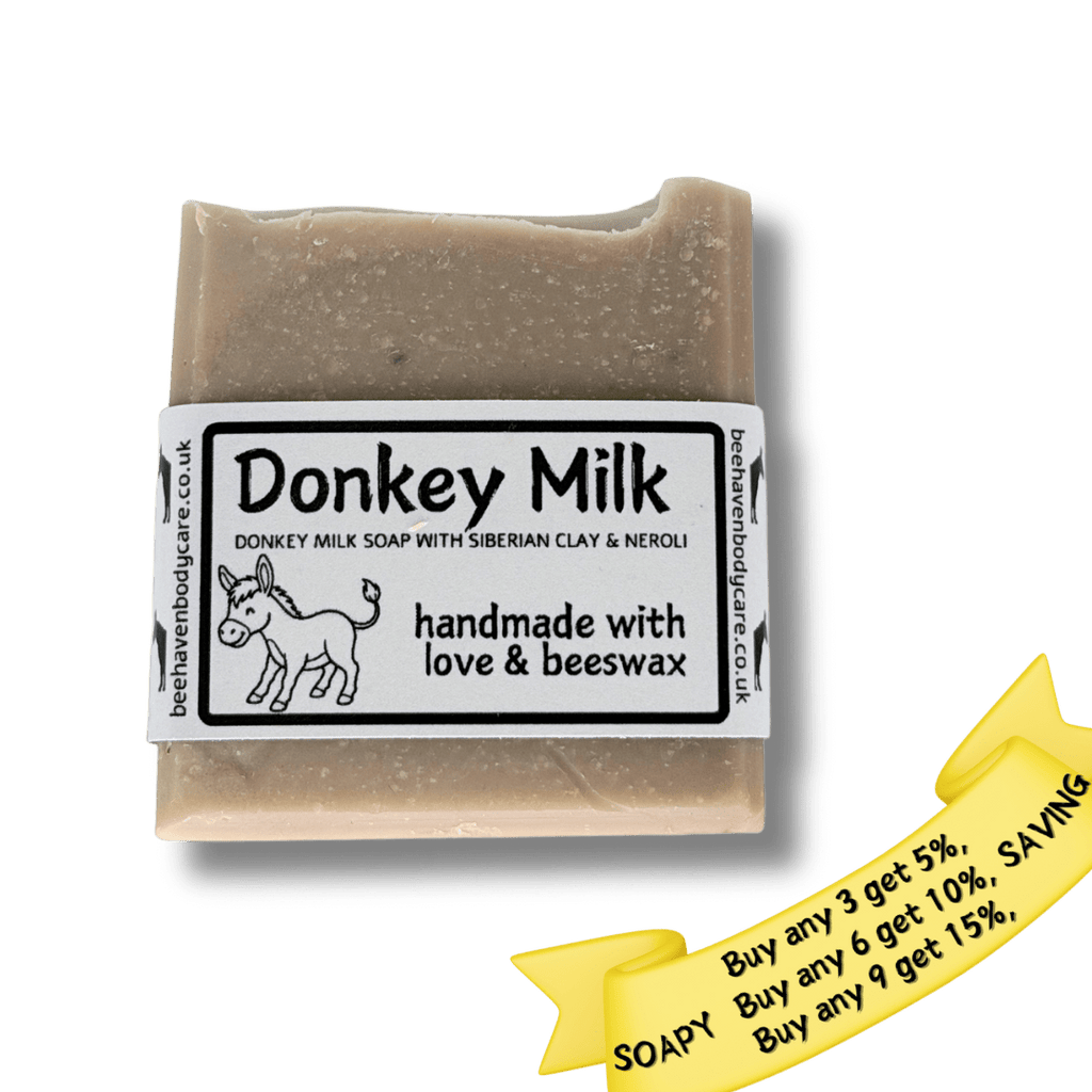 Donkey Milk Soap with Siberian Clay & Neroli (+1year old) - Bee Haven Bodycare & Gifts