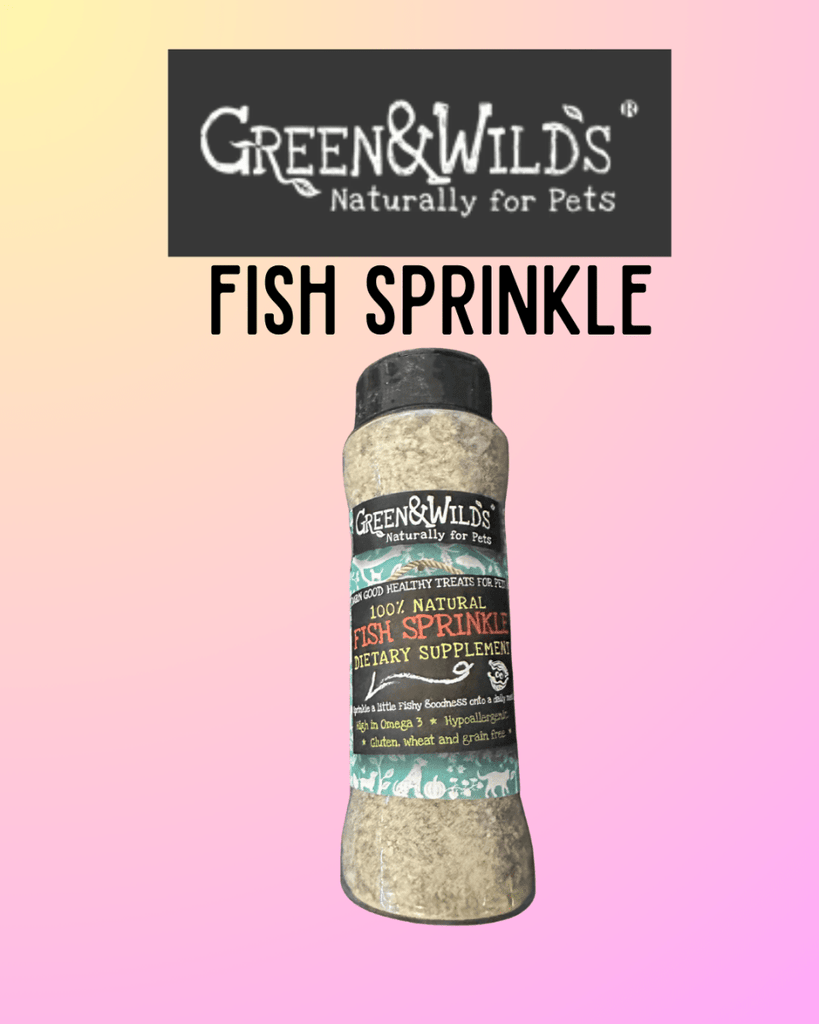Fish Sprinkle (Dogs & Cats) 165ml - Green & Wilds - Bee Haven Bodycare & Gifts