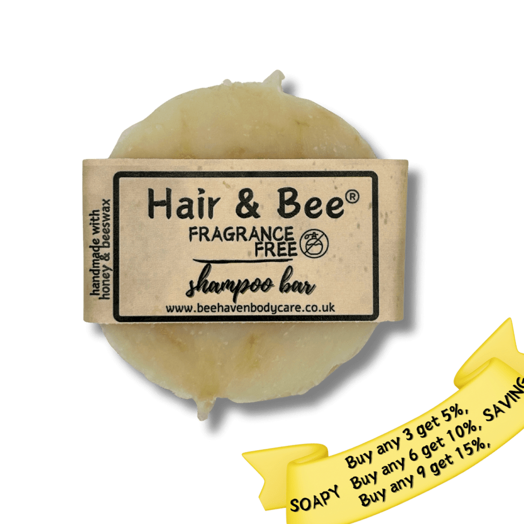 Fragrance Free Beeswax & Honey Shampoo Bar - Hair & Bee® Free - Bee Haven Bodycare & Gifts