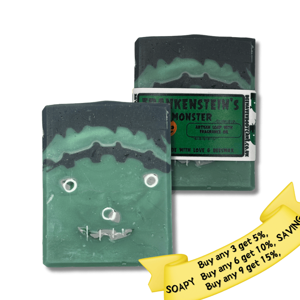 Frankenstein's Monster - Rhubarb & Lemon Fragranced Soap - Bee Haven Bodycare & Gifts