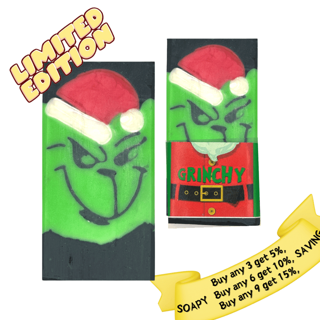 Grinchy Tallow Soap - Comforting Essential Oil Blend - Bee Haven Bodycare & Gifts