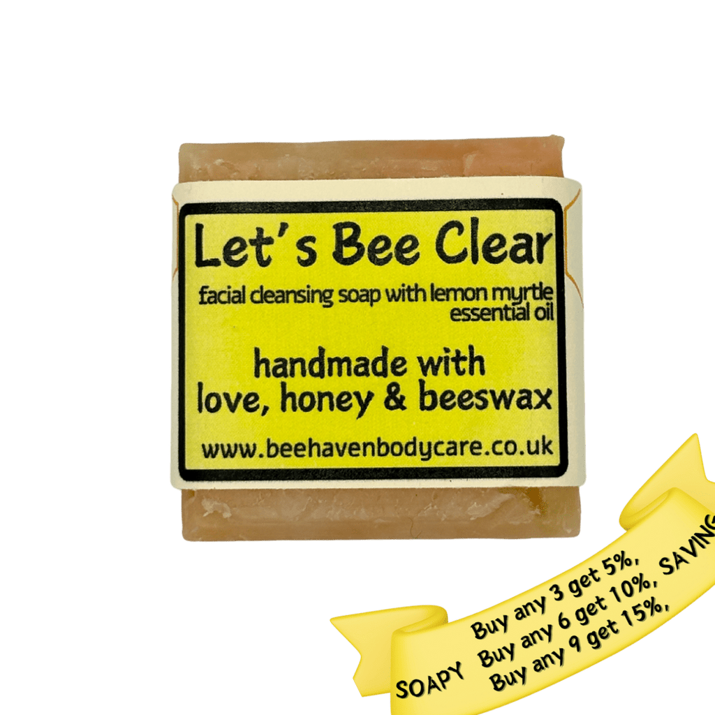 Honey Facial Cleansing Soap (Combination Skin) - Lets Bee Clear - Bee Haven Bodycare & Gifts