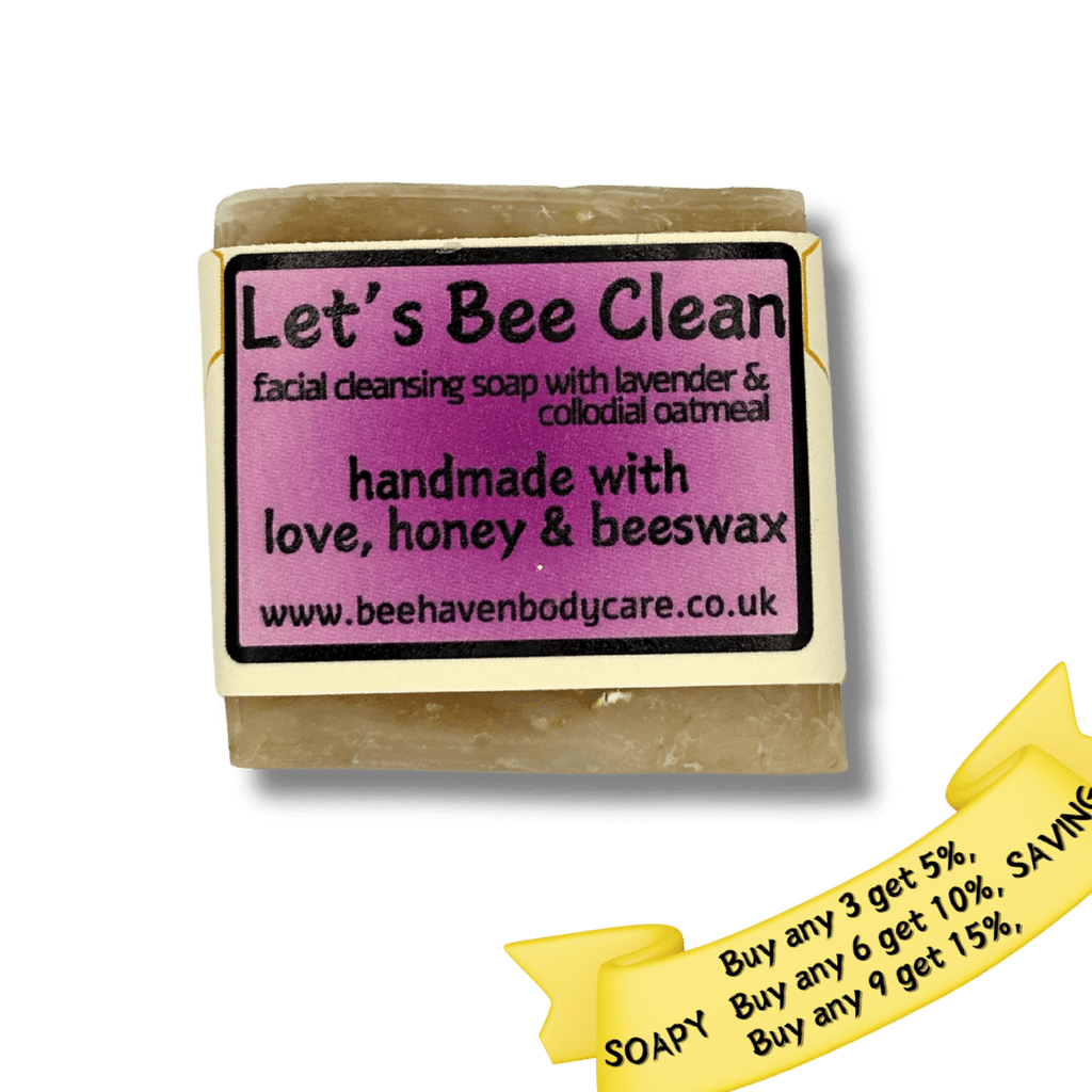 Honey Facial Cleansing Soap (Normal/Dry Skin) - Let's Bee Clean with Lavender - Bee Haven Bodycare & Gifts