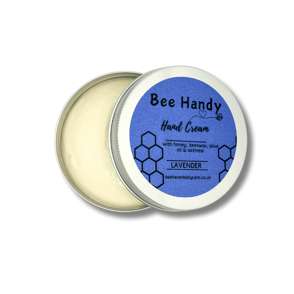 Lavender, Beeswax & Honey Hand Cream (new enhanced formula - Bee Handy - Bee Haven Bodycare & Gifts