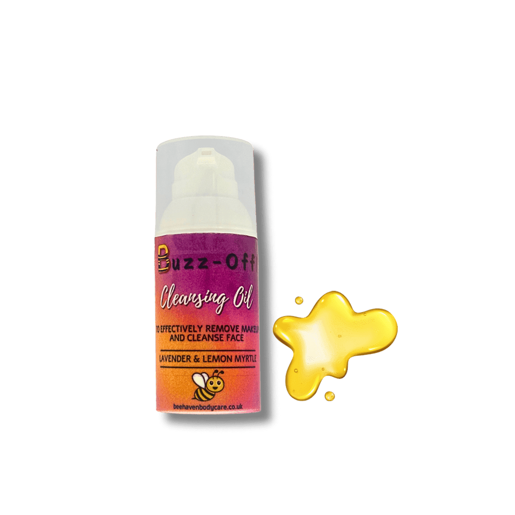 Lavender & Myrtle Facial Cleansing Oil - Buzz Off! (Vegan Makeup Remover) - Bee Haven Bodycare & Gifts