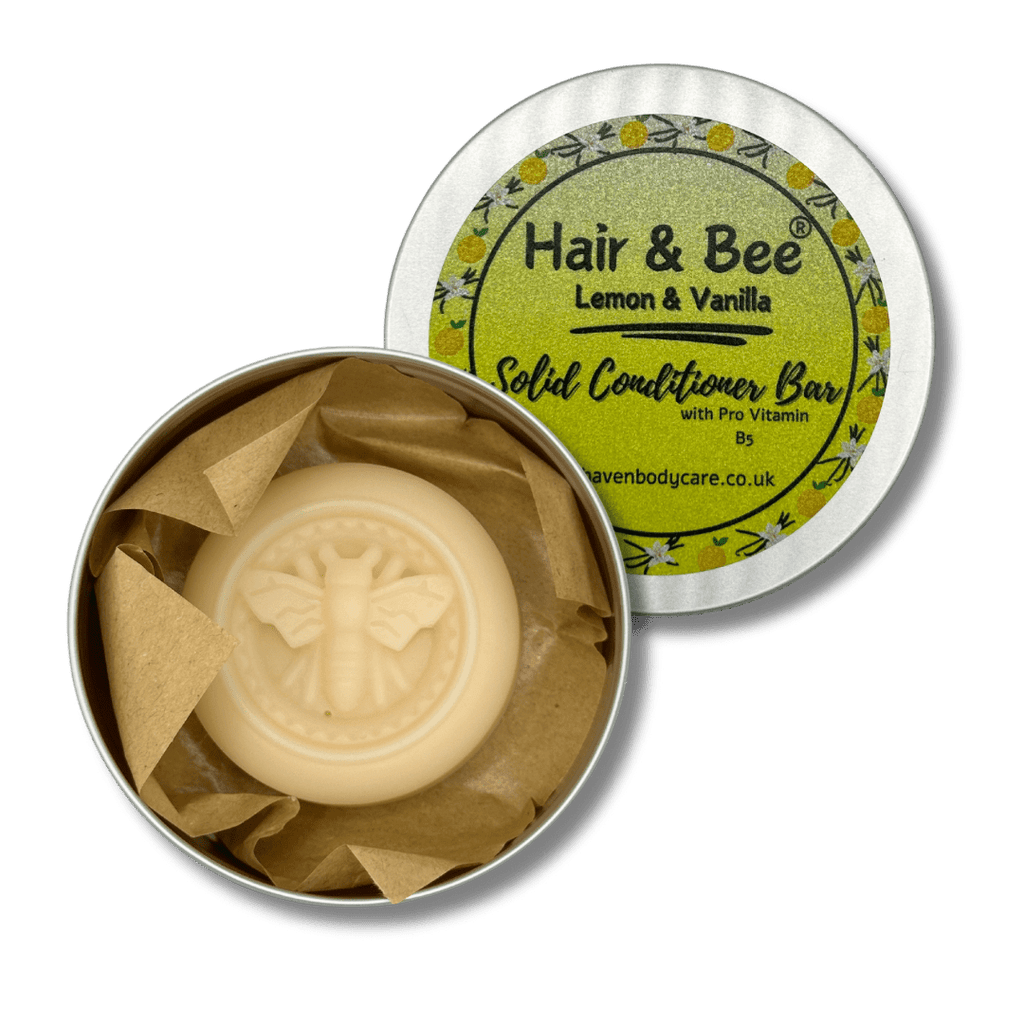 Lemon Solid Conditioner - Hair & Bee® Solid Conditioner Bar - Bee Haven Bodycare & Gifts