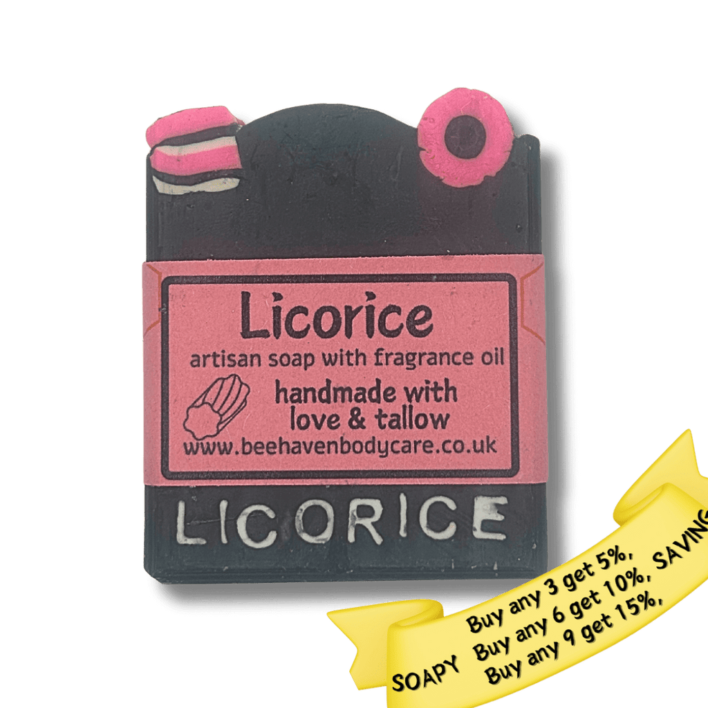 Licorice (Fragranced) Artisan Tallow Soap - Bee Haven Bodycare & Gifts