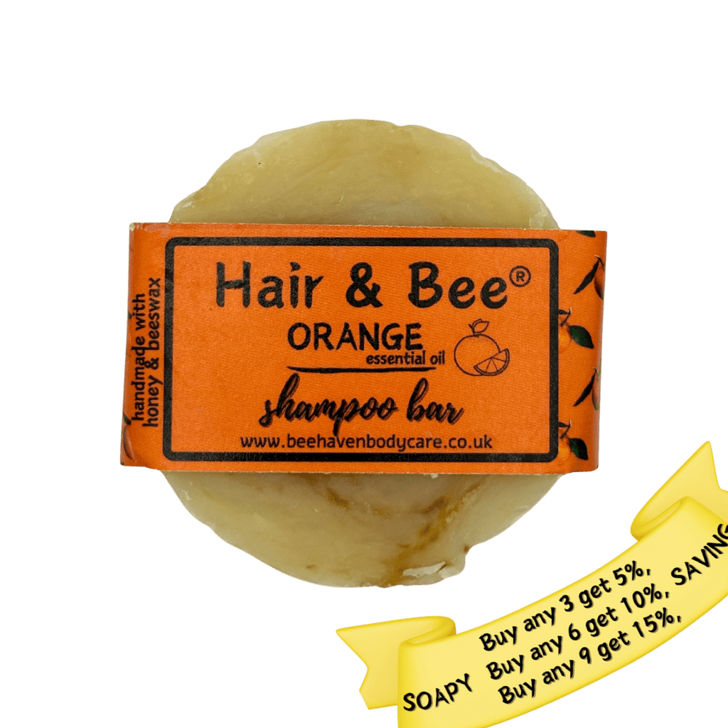 Orange, Honey & Beeswax Shampoo Bar - Hair & Bee® - Bee Haven Bodycare & Gifts