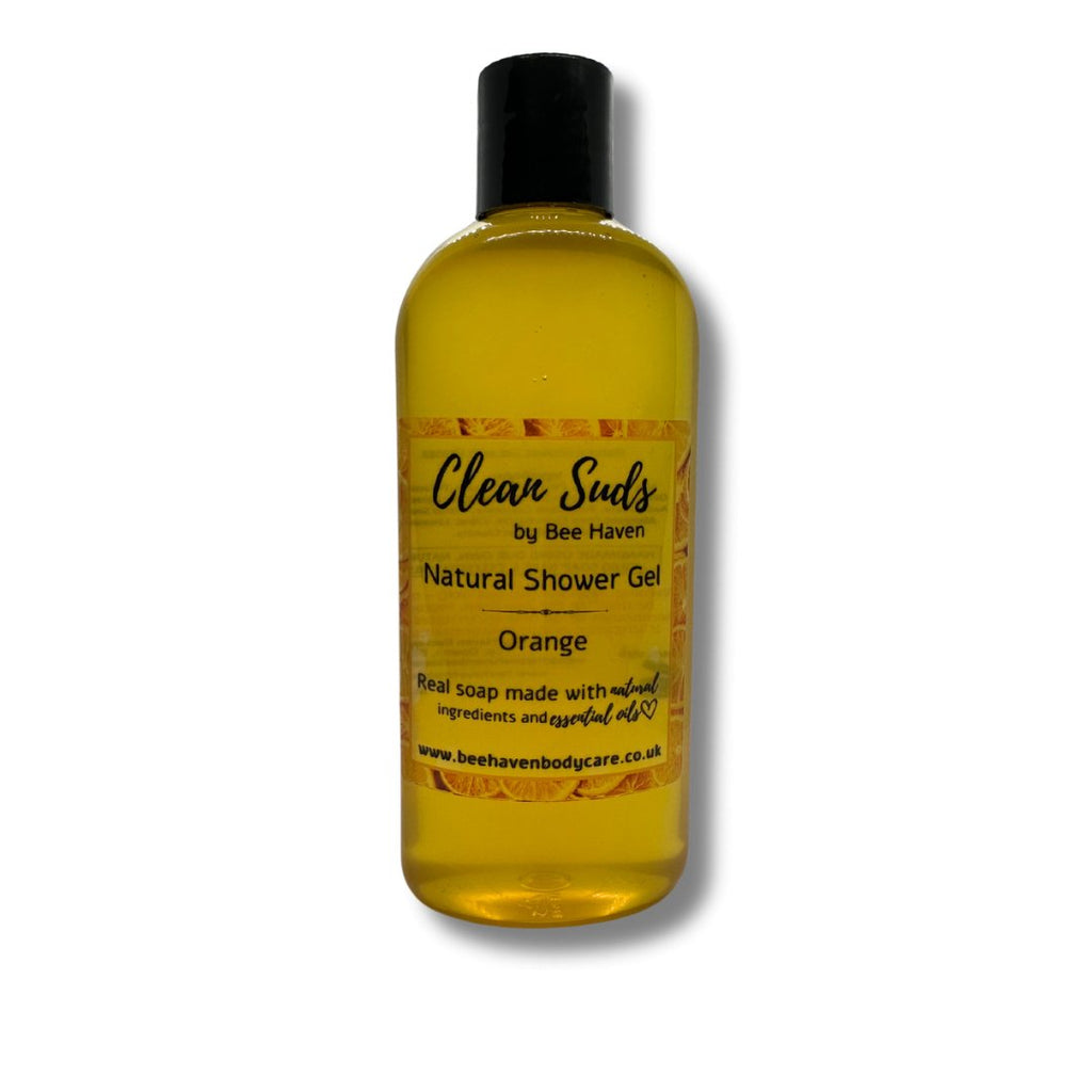 Orange Natural Shower Gel Clean Suds Orange