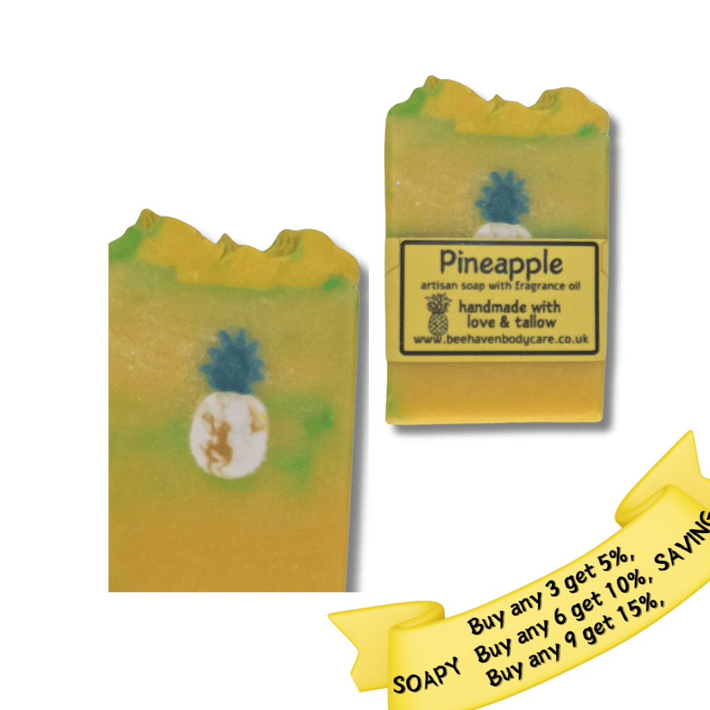 Pineapple Soap with Beeswax - Bee Haven Bodycare & Gifts