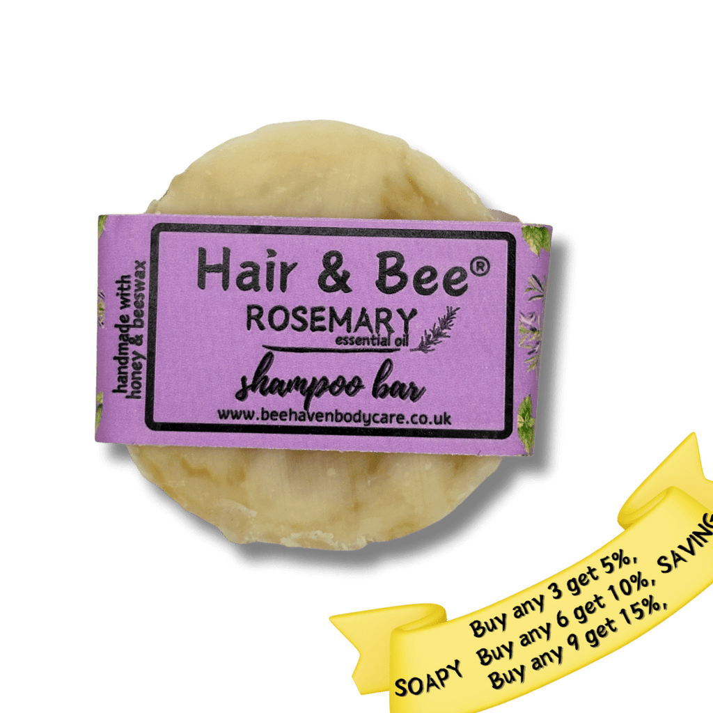 Rosemary, Beeswax & Honey Shampoo Bar - Hair & Bee® - Bee Haven Bodycare & Gifts