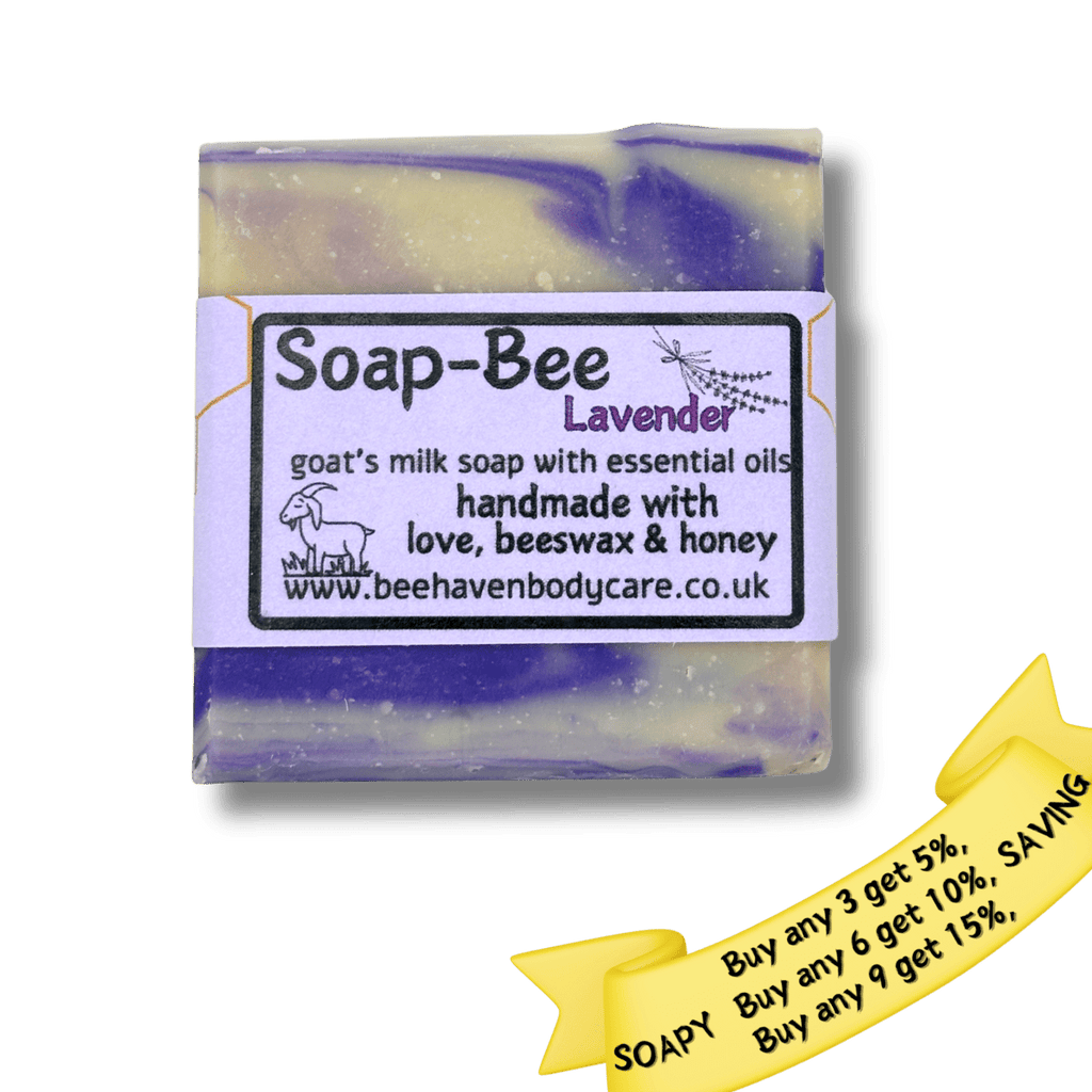 Soap - Bee Lavender - Goats Milk and Lavender Beeswax Soap - Bee Haven Bodycare & Gifts