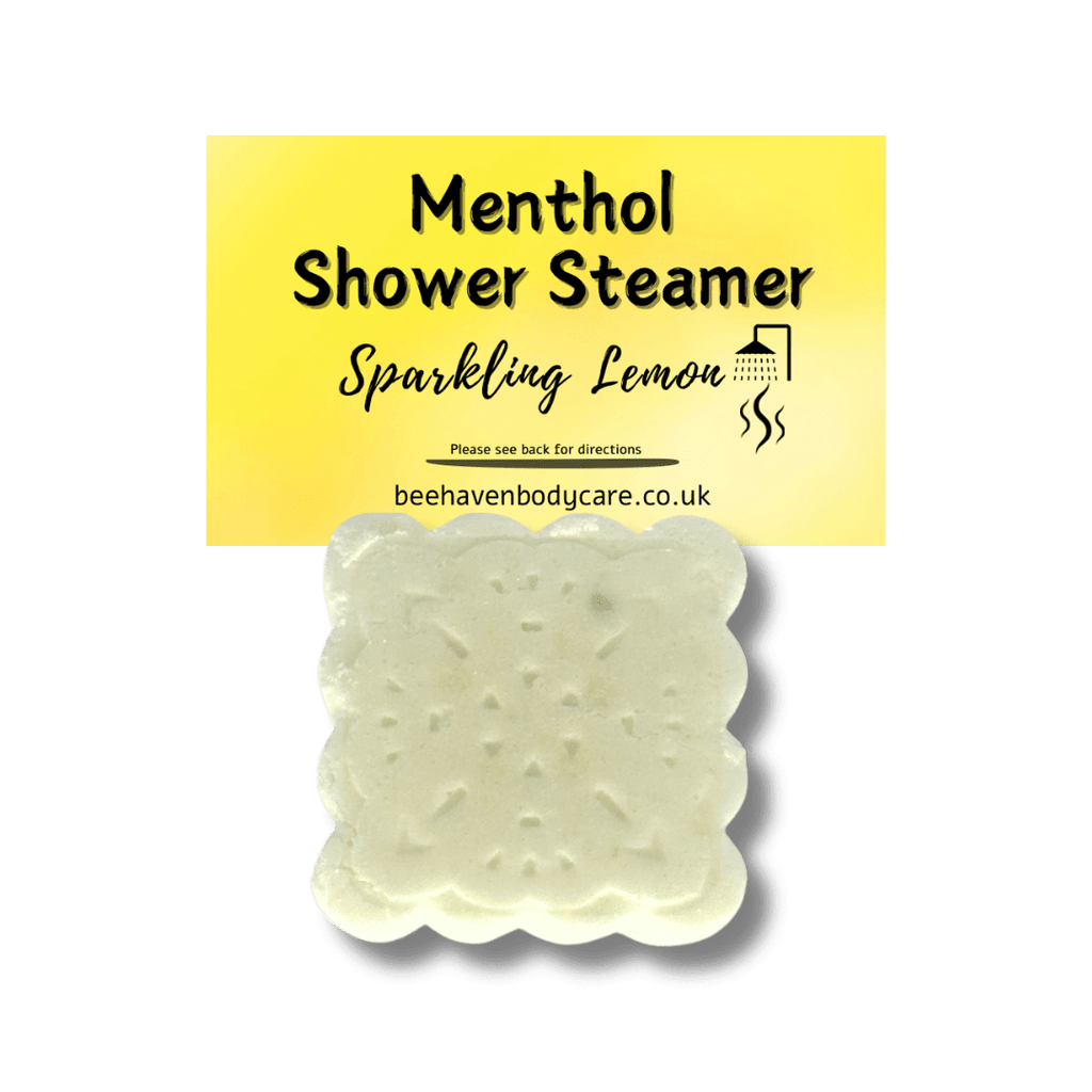 Sparkling Lemon Shower Steamer - Lemon & Menthol - Bee Haven Bodycare & Gifts