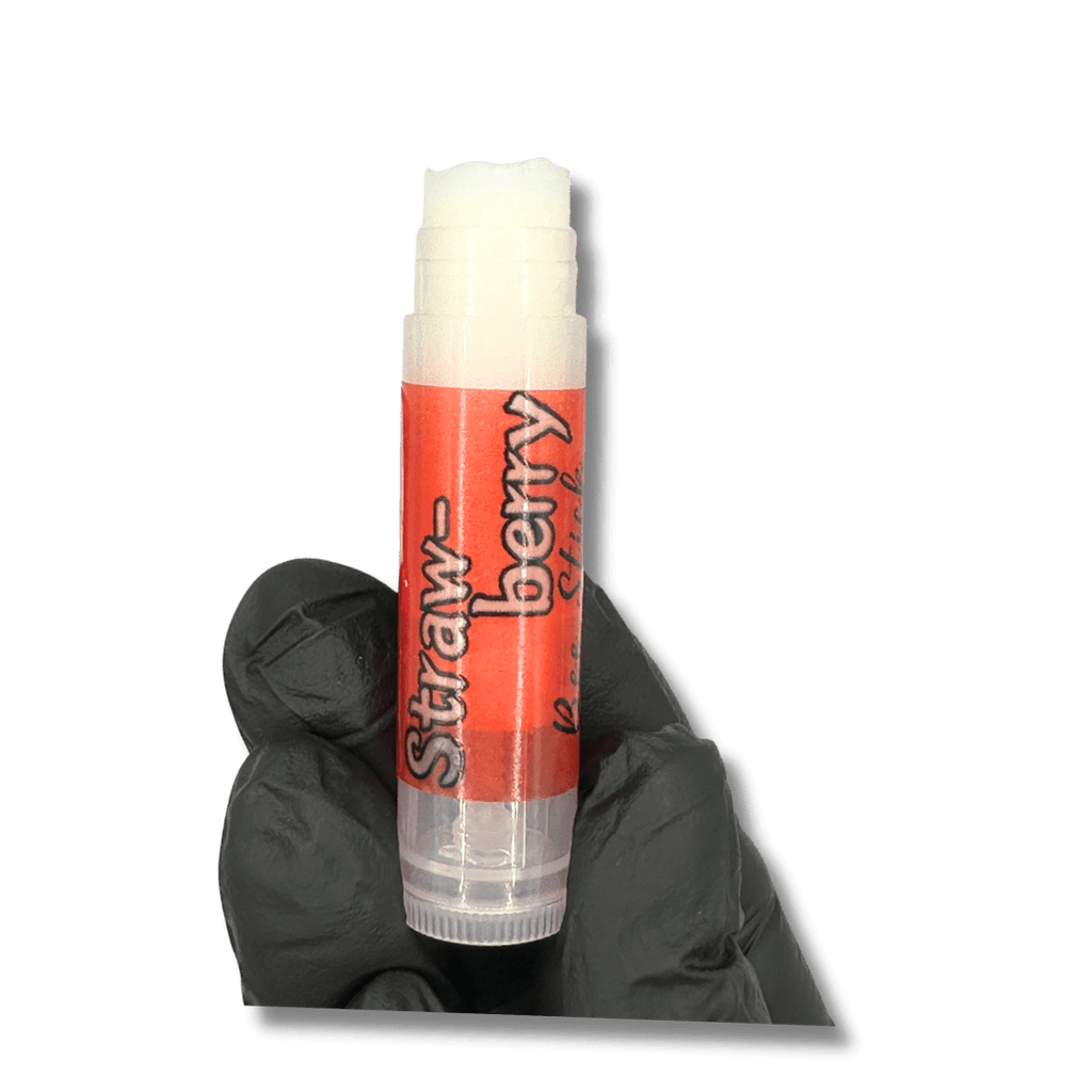 Strawberry Beeswax Lip Moisture Stick - Strawberry Bee Stick - Bee Haven Bodycare & Gifts