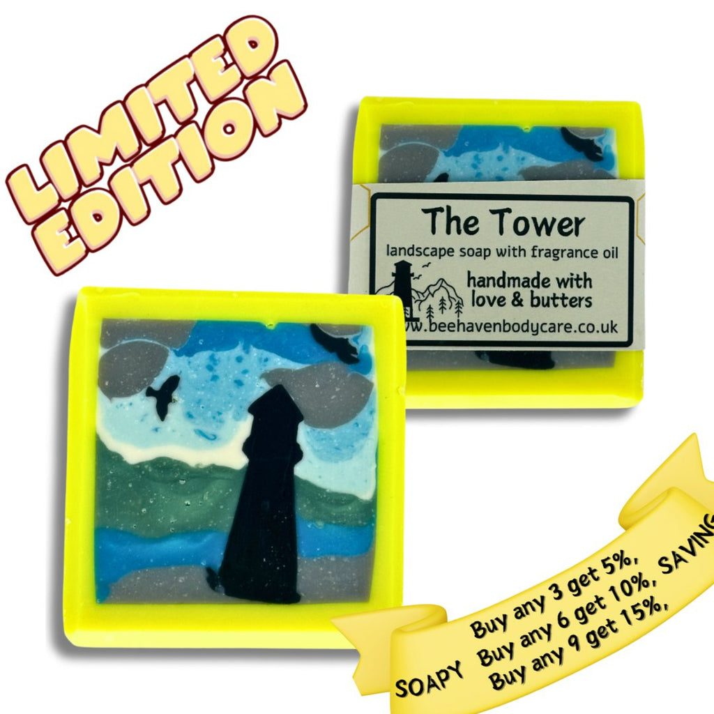 'The Tower' Vegan Framed Soap - with The Tempress Fragrance - Bee Haven Bodycare & Gifts