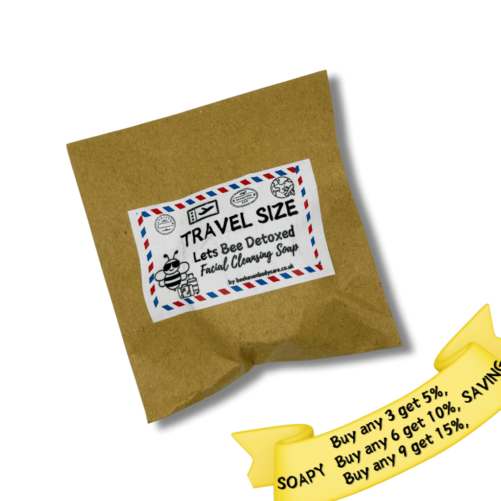 (TRAVEL SIZE) Facial Cleansing Soap (for Oily Skin) - Let's Bee Detoxed - Bee Haven Bodycare & Gifts