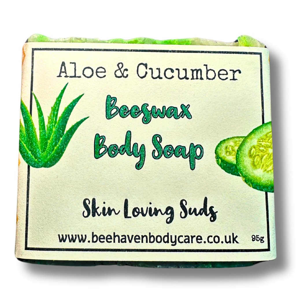 Aloe & Cucumber Fragranced Beeswax Soap - Bee Haven Bodycare & Gifts