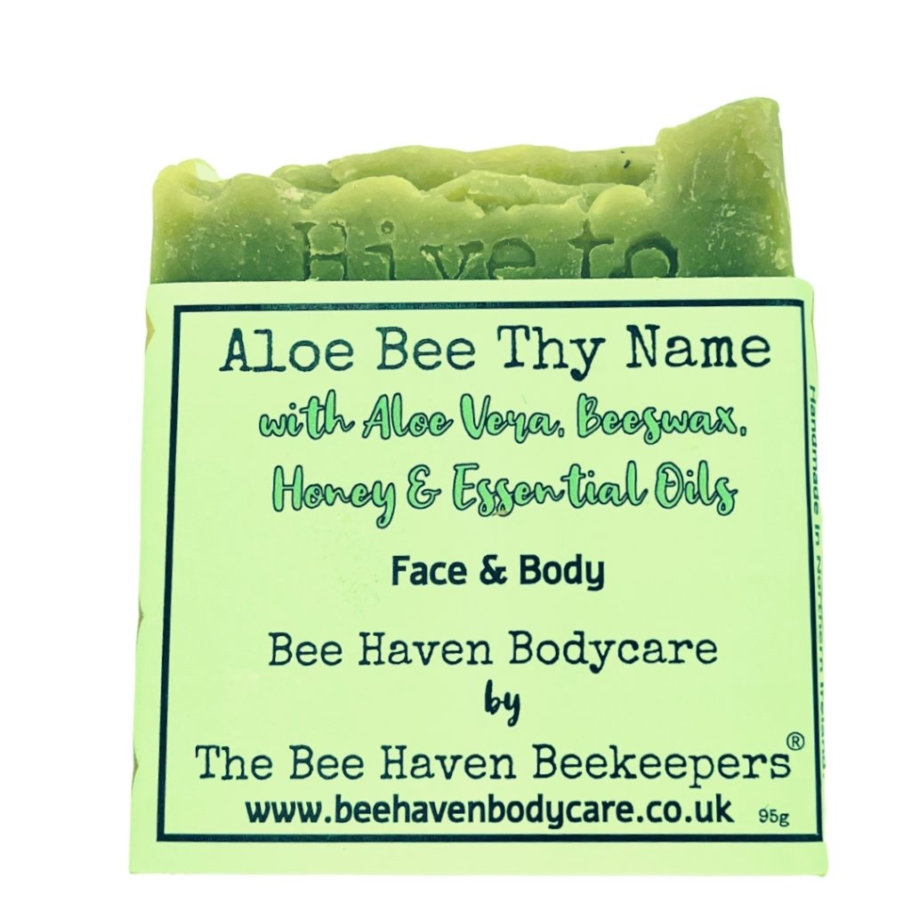 Aloe Vera & Beeswax Soap - Aloe Bee Thy Name (Face and Body) - Bee Haven Bodycare & Gifts