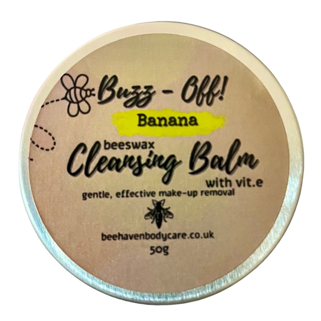 Banana Beeswax Cleansing Balm - Buzz Off (Makeup Remover) - Bee Haven Bodycare & Gifts