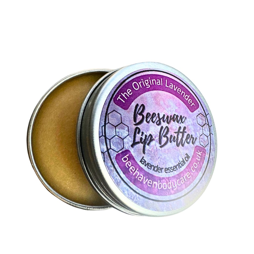 Bee Haven Lip Butter® with Lavender (10g tin) - Bee Haven Bodycare & Gifts