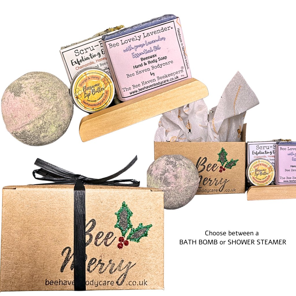 Bee Merry (Christmas) Large Gift Box - Bee Haven Bodycare & Gifts