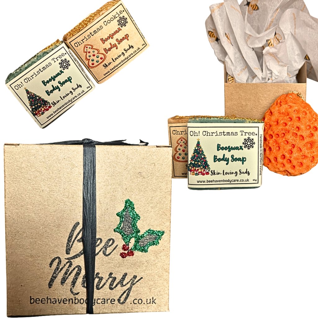 Bee Merry (Christmas) Small Gift Box - Bee Haven Bodycare & Gifts