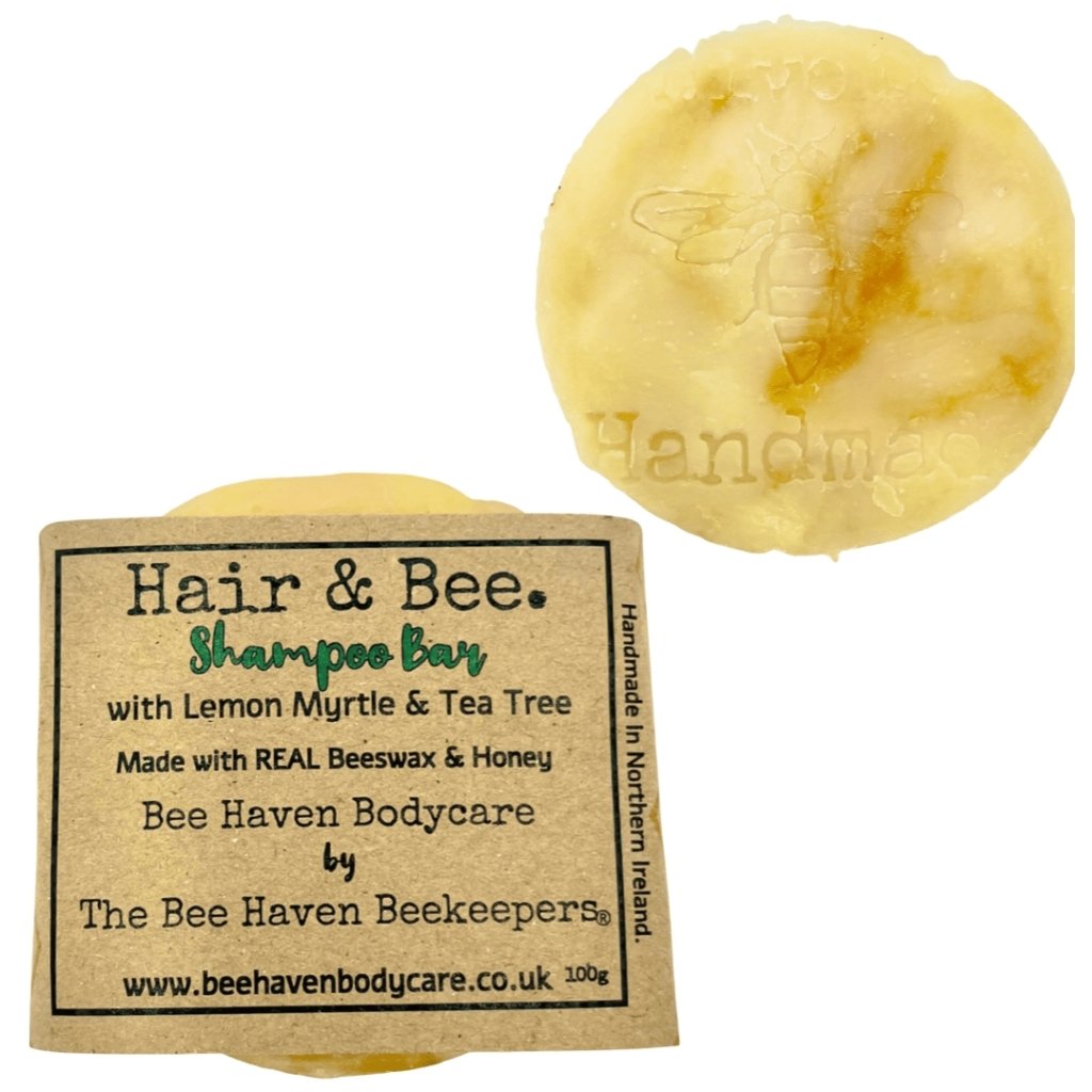 Beeswax & Honey Shampoo Bar - Hair & Bee Lemon & Tea Tree - Bee Haven Bodycare & Gifts