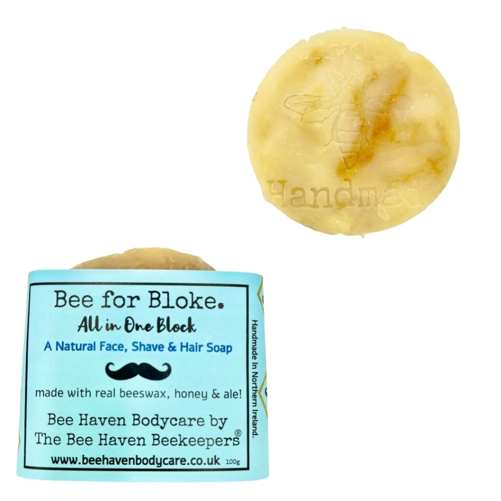 Bloke Hair, Face & Shave Soap - All in One Block - Bee Haven Bodycare & Gifts