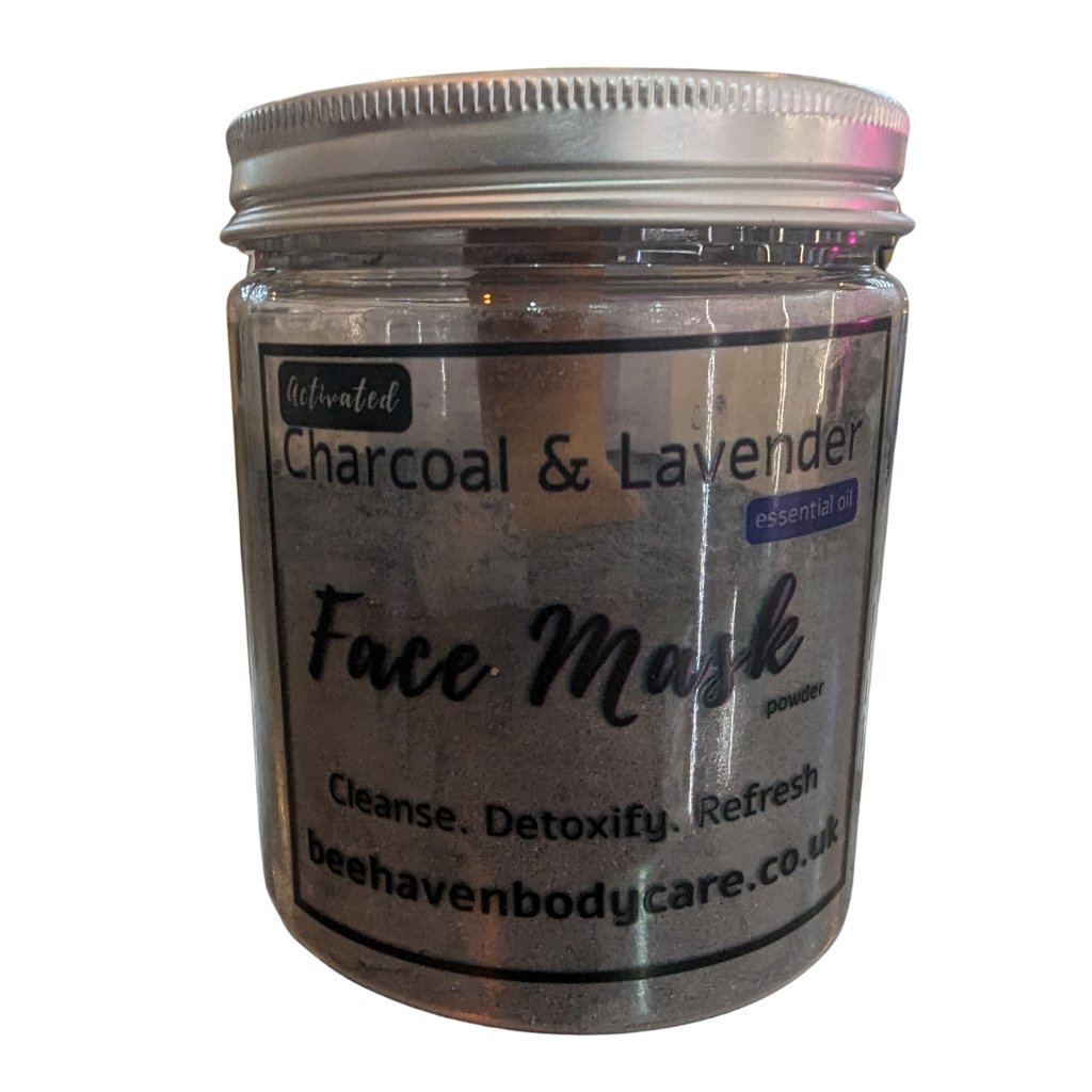Clay Facial Mask - Charcoal and Lavender - Bee Haven Bodycare & Gifts
