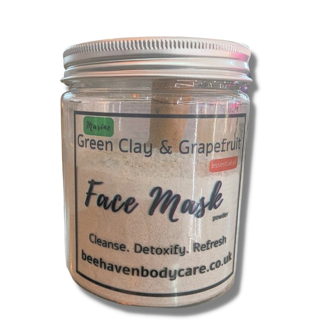 Clay Facial Mask - Green Clay and Grapefruit - Bee Haven Bodycare & Gifts