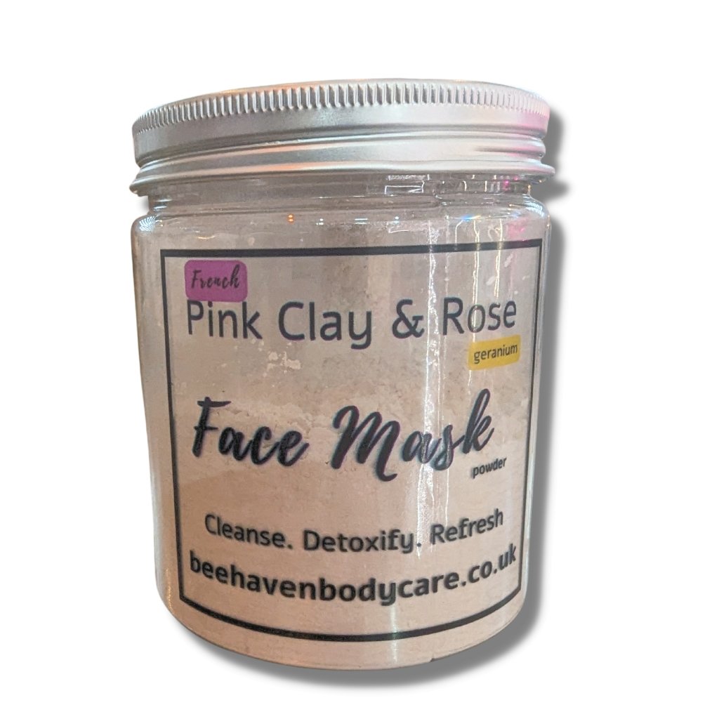 Clay Facial Mask - Pink Clay and Rose - Bee Haven Bodycare & Gifts