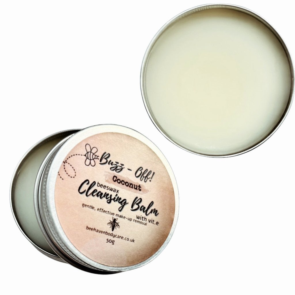 Coconut Beeswax Cleansing Balm - Buzz Off (Makeup Remover) - Bee Haven Bodycare & Gifts