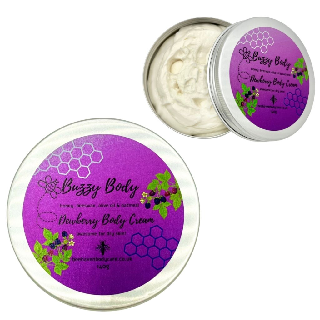 Dewberry Body Cream - Buzzy Body (150g Tin) - Bee Haven Bodycare & Gifts