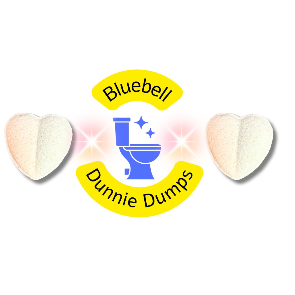 Dunnie Dumps® - Toilet Freshening Fizzers (Bluebell Fresh) - Bee Haven Bodycare & Gifts