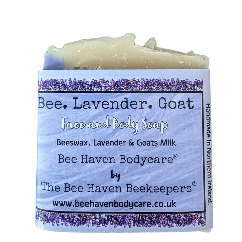 Goats Milk and Lavender Beeswax Soap - Bee Lavender Goat - Bee Haven Bodycare & Gifts
