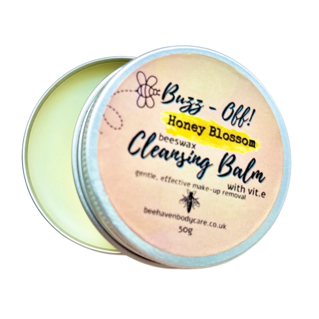 Honey Blossom Beeswax Cleansing Balm - Buzz Off (Makeup Remover) - Bee Haven Bodycare & Gifts