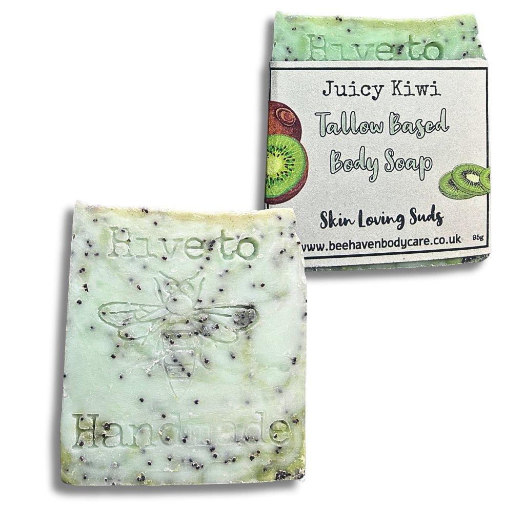 Juicy Kiwi Fragranced Tallow Soap - Bee Haven Bodycare & Gifts