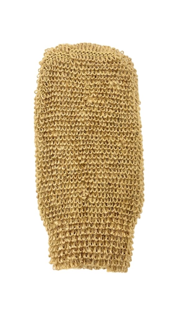 Jute Exfoliating Mitt - Deep Exfoliation or False Tan Removal - Bee Haven Bodycare & Gifts